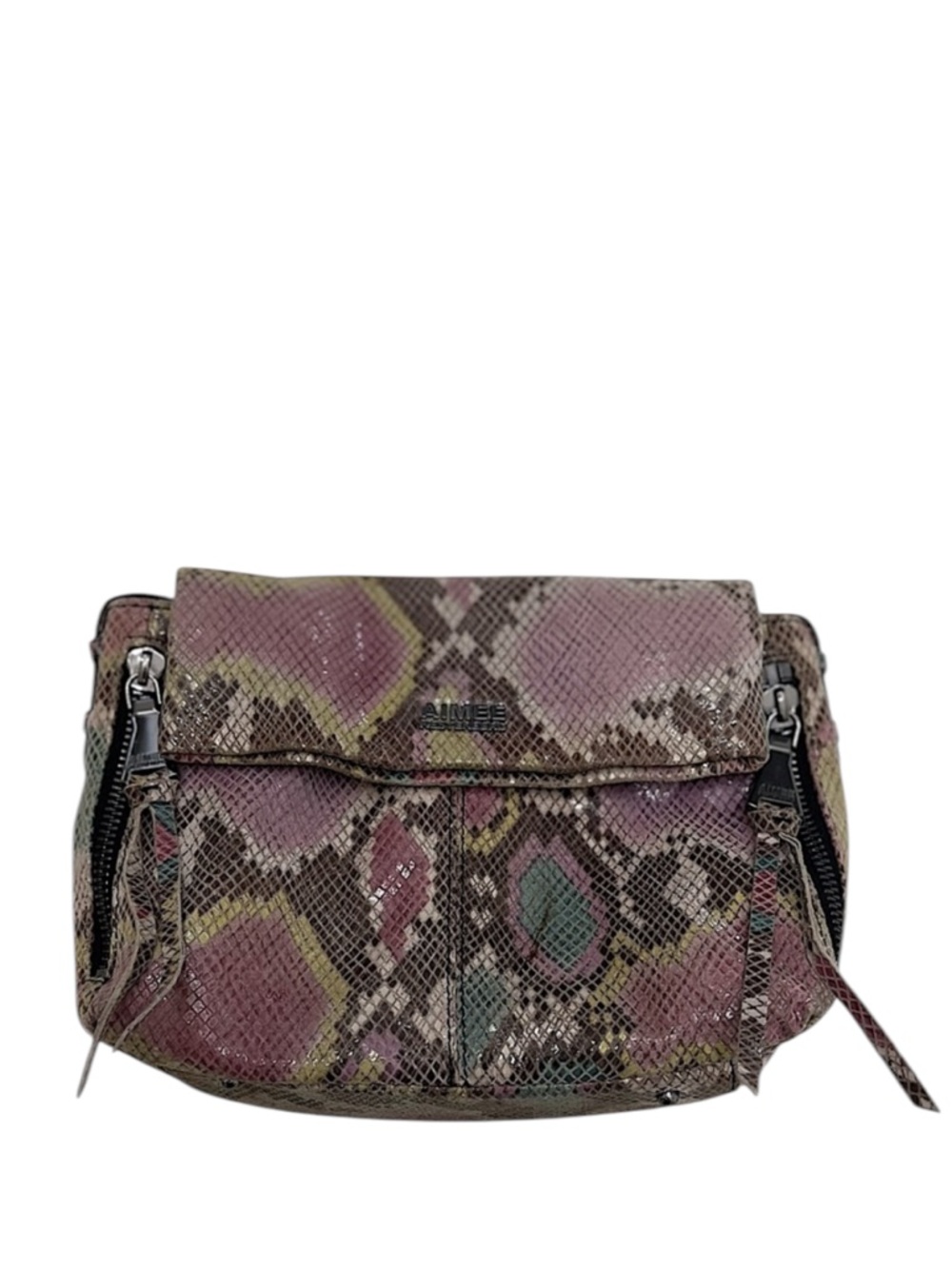 AIMEE KESTENBERG - RAINBOW SNAKE PRINT LEATHER